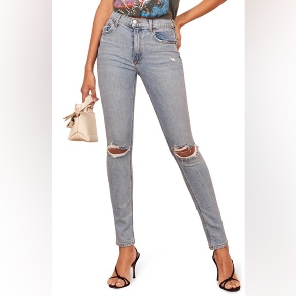 Reformation Jeans Miami Destoryed Jeans - Picture 1 of 10